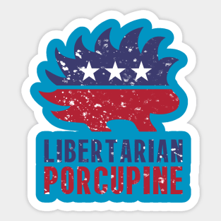 Libertarian Porcupine Sticker